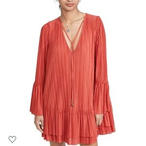 Free People Women's Can't Help It Mini Dress Red L